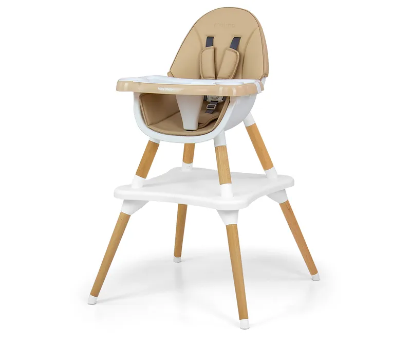 MILLY MALLY Krzesełko Do Karmienia 2w1 Malmo Beige