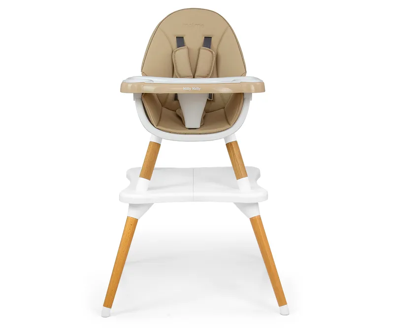 MILLY MALLY Krzesełko Do Karmienia 2w1 Malmo Beige