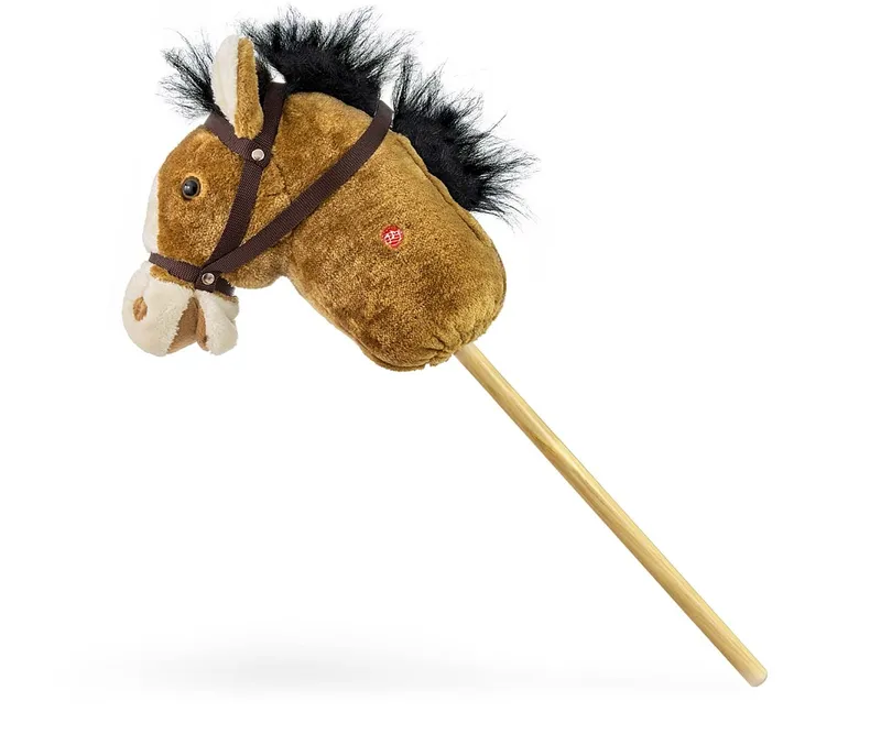 MILLY MALLY Hobby Koń Na Kiju Light Brown