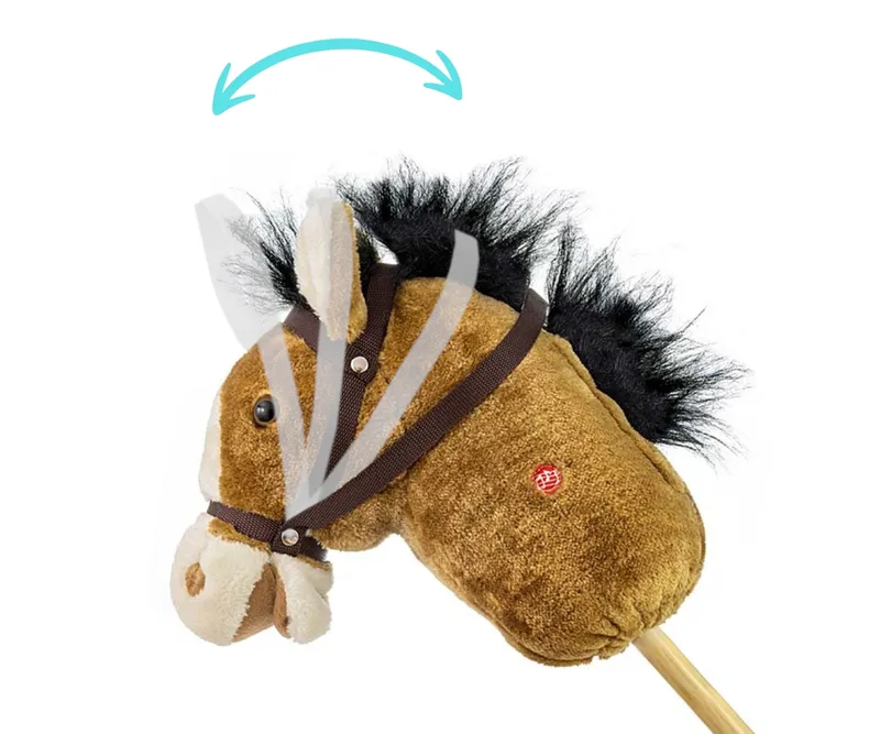MILLY MALLY Hobby Koń Na Kiju Light Brown
