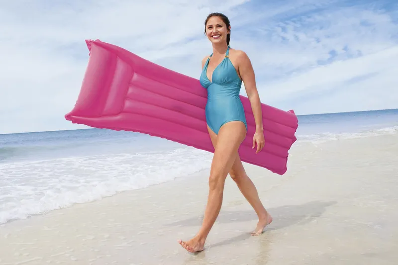 BESTWAY 44007 Materac Plażowy Matowy 183cm X 69cm - Niebieski
