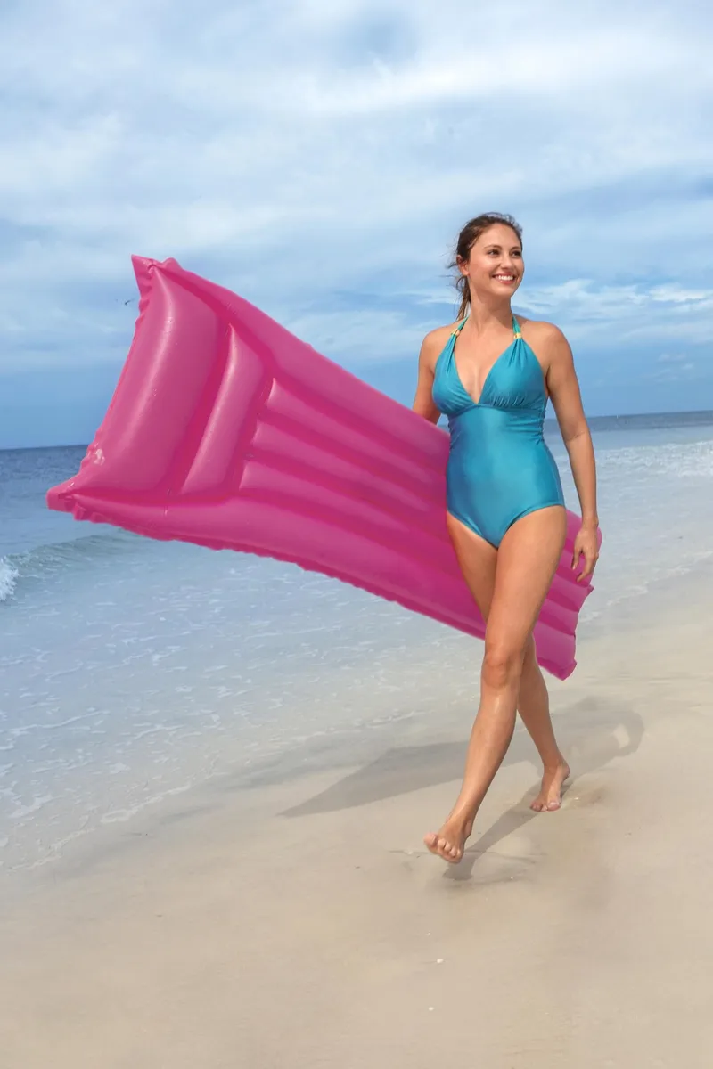 BESTWAY 44007 Materac Plażowy Matowy 183cm X 69cm - Niebieski