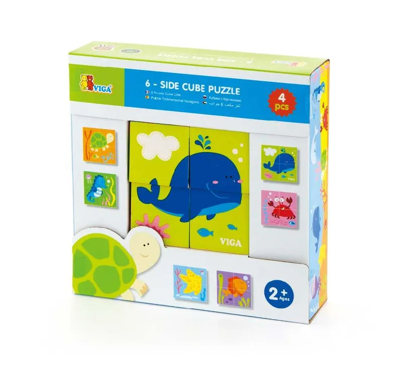 VIGA 50161 Kostki Puzzle - Morze