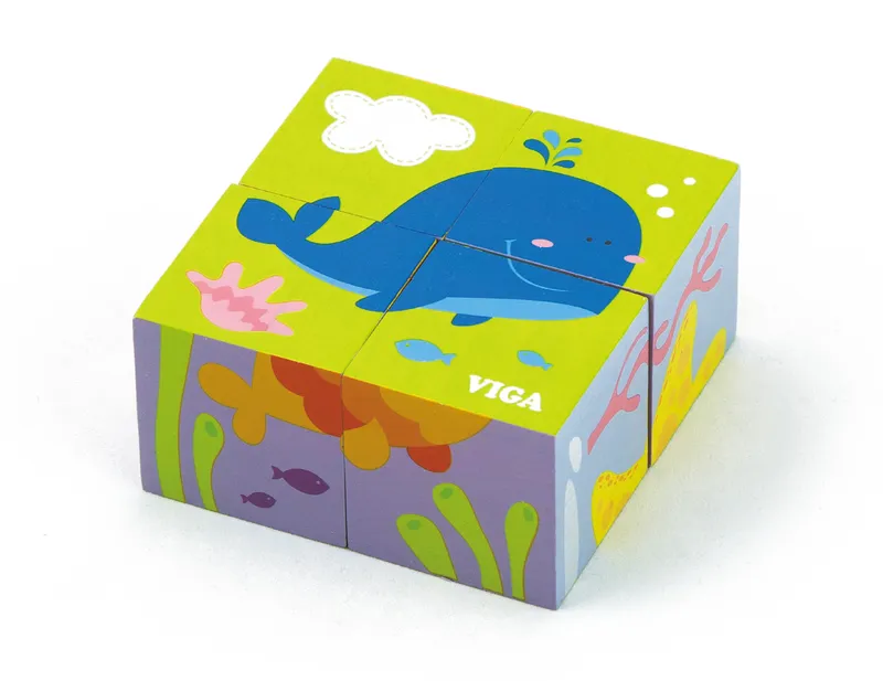VIGA 50161 Kostki Puzzle - Morze