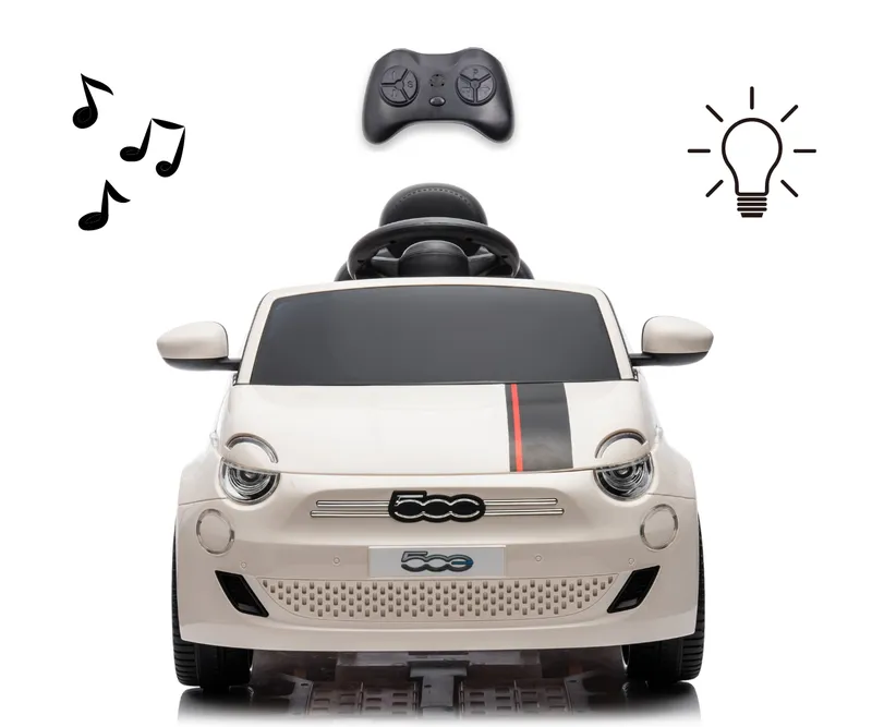 MILLY MALLY Pojazd Na Akumulator FIAT 500E White