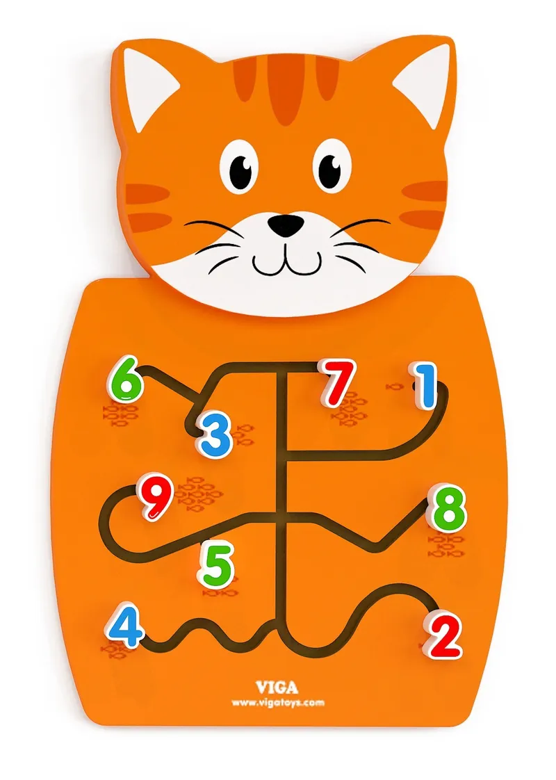 VIGA 50676 Sensoryczna Tablica Manipulacyjna - Kotek