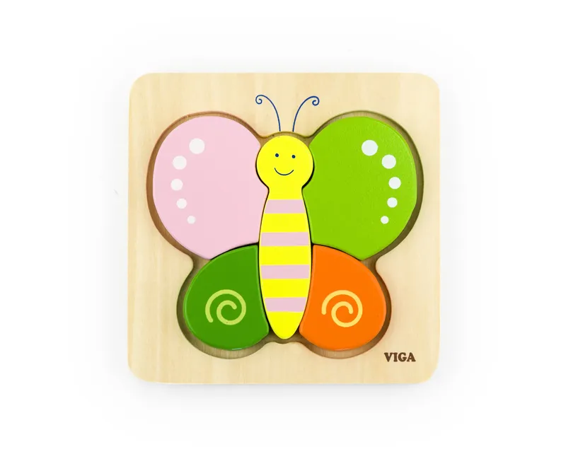 VIGA 50170 Pierwsze Puzzle Maluszka - Motyl