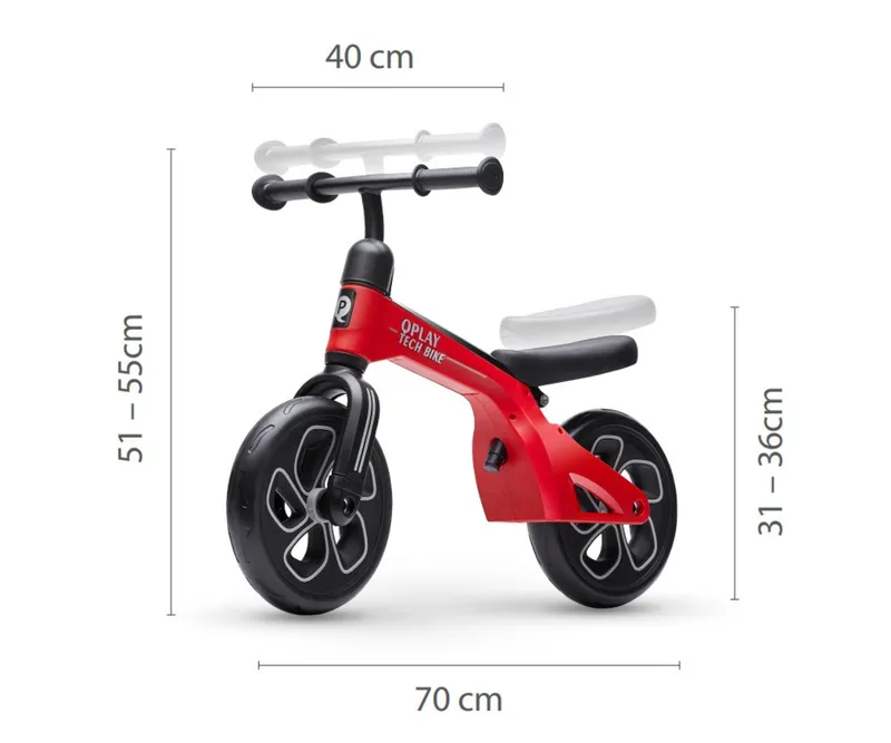 QPLAY Rowerek Biegowy Tech Red