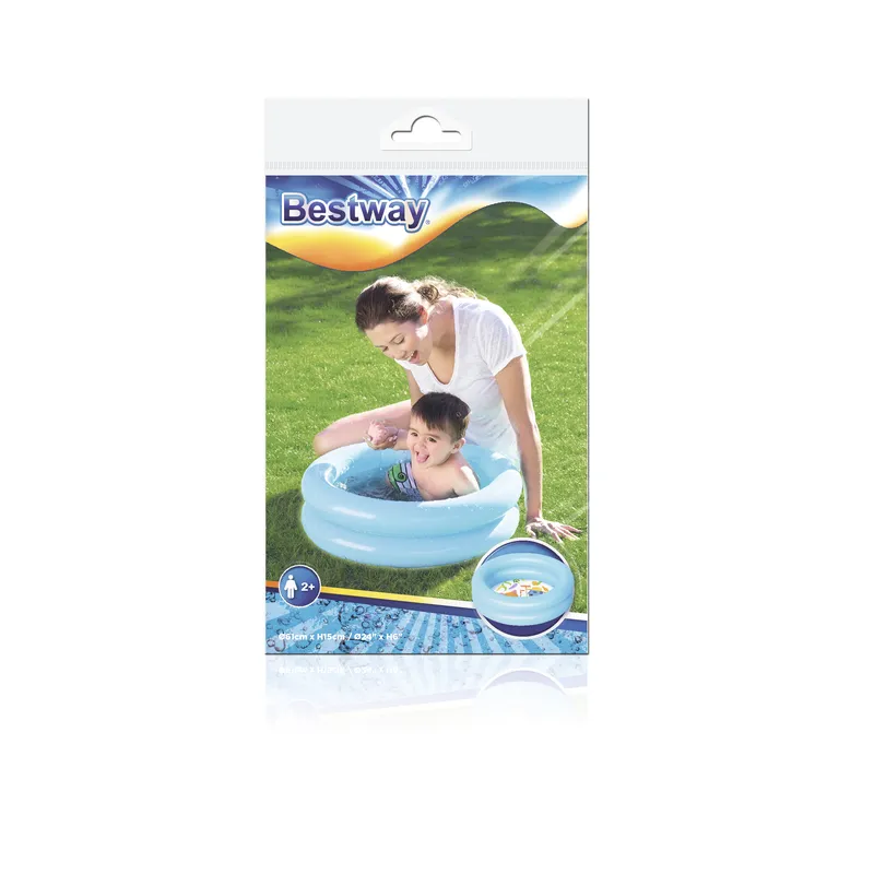 BESTWAY 51061 Mikro Basenik 61CMXH15CM - Niebieski