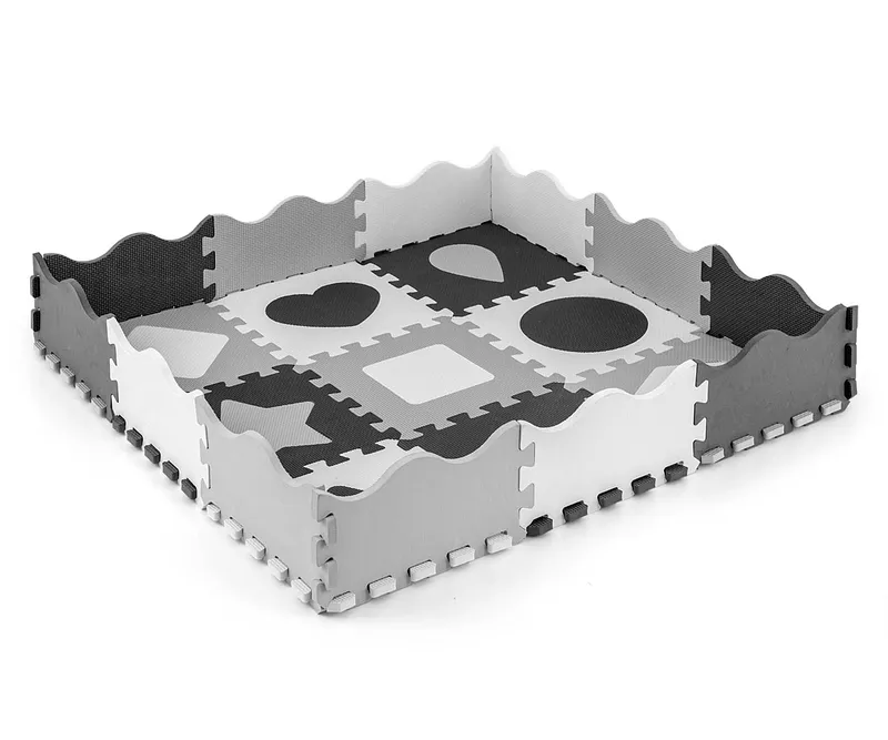 Mata Piankowa Puzzle Jolly 3x3 Shapes MILLY MALLY - Grey