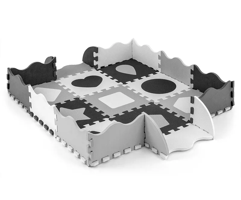 Mata Piankowa Puzzle Jolly 3x3 Shapes MILLY MALLY - Grey