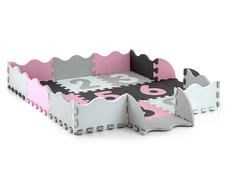 MILLY MALLY Mata Piankowa Puzzle Jolly 3x3 Digits - Pink Grey