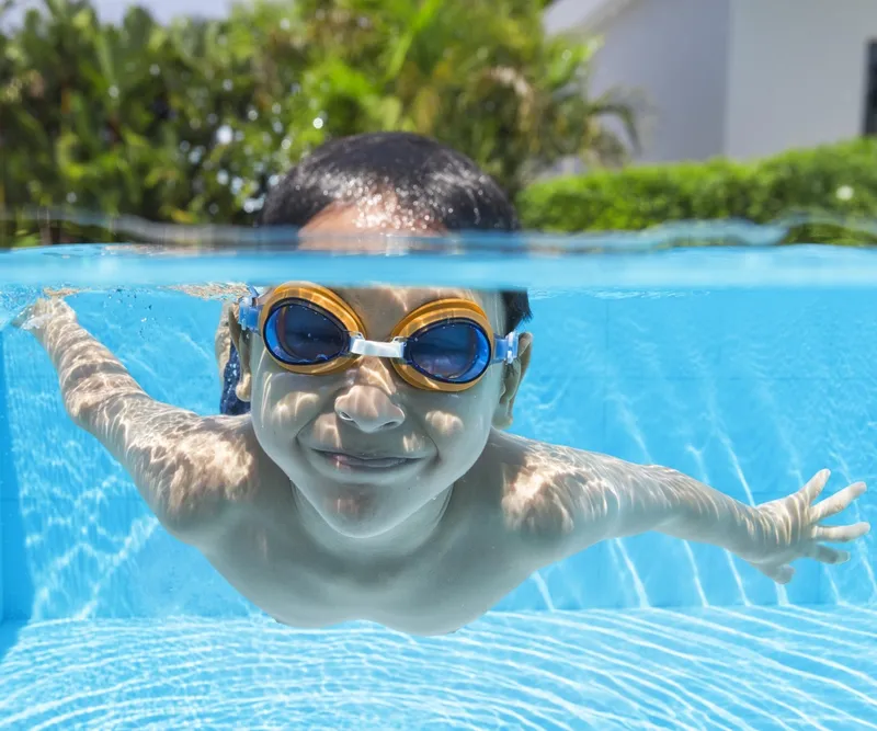 BESTWAY 21002 Aqua Burst Essential Okulary Do Pływania Niebieskie