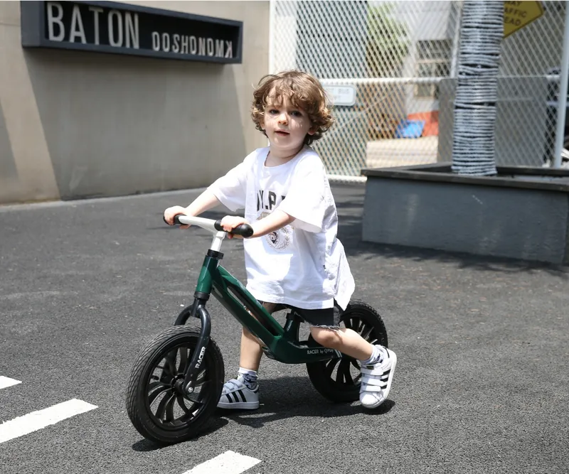 QPLAY Rowerek Biegowy Racer Green