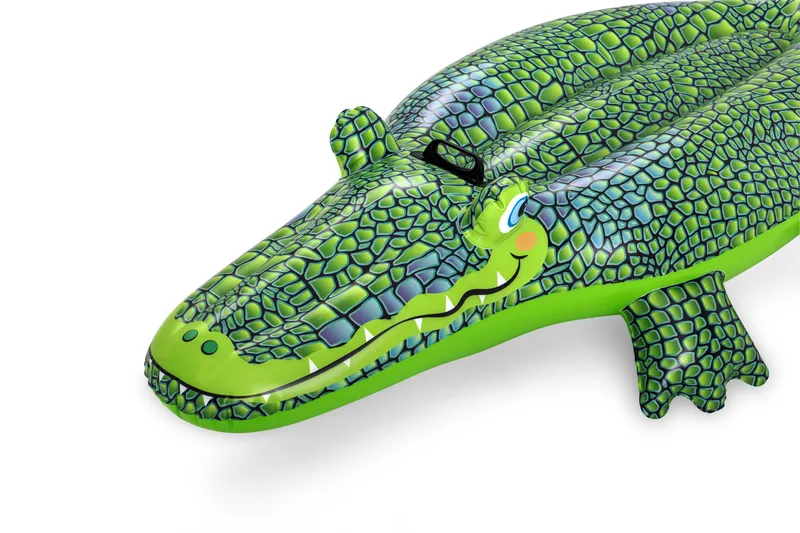 BESTWAY 41477 Dmuchany Krokodyl Do Pływania Z Uchwytem 1.52m X 71cm