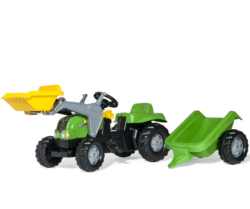 ROLLY TOYS 023134 Traktor ROLLY Kid X Z Łyżka I Przyczepa - Zielony