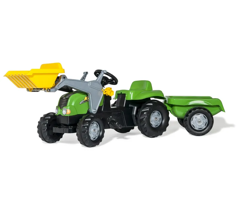 ROLLY TOYS 023134 Traktor ROLLY Kid X Z Łyżka I Przyczepa - Zielony