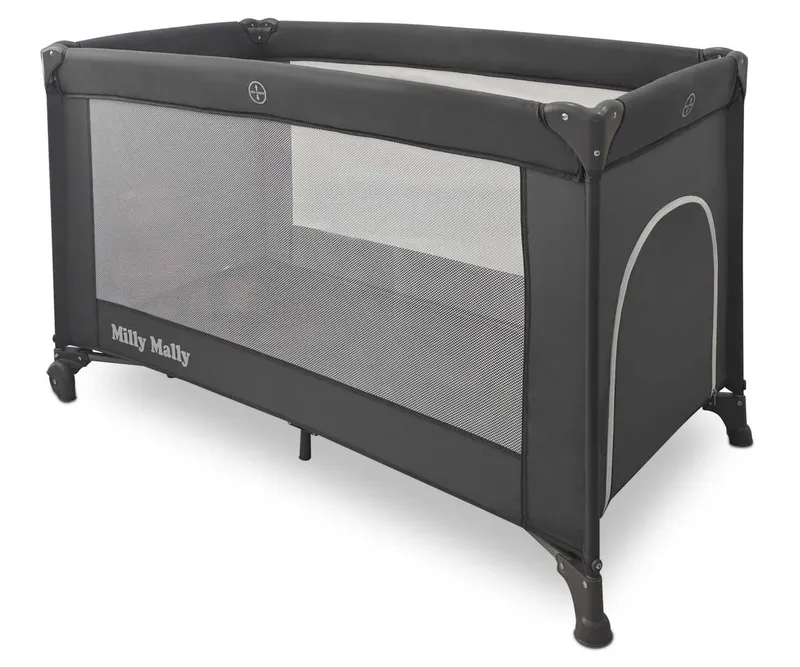 MILLY MALLY Łóżeczko Turystyczne Mirage Dark Grey