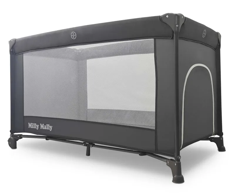 MILLY MALLY Łóżeczko Turystyczne Mirage Dark Grey
