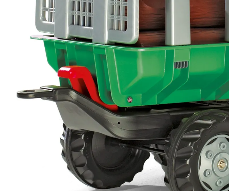 ROLLY TOYS 122158 Przyczepa ROLLY-Timber Do Przewozu Drzew - Zielona