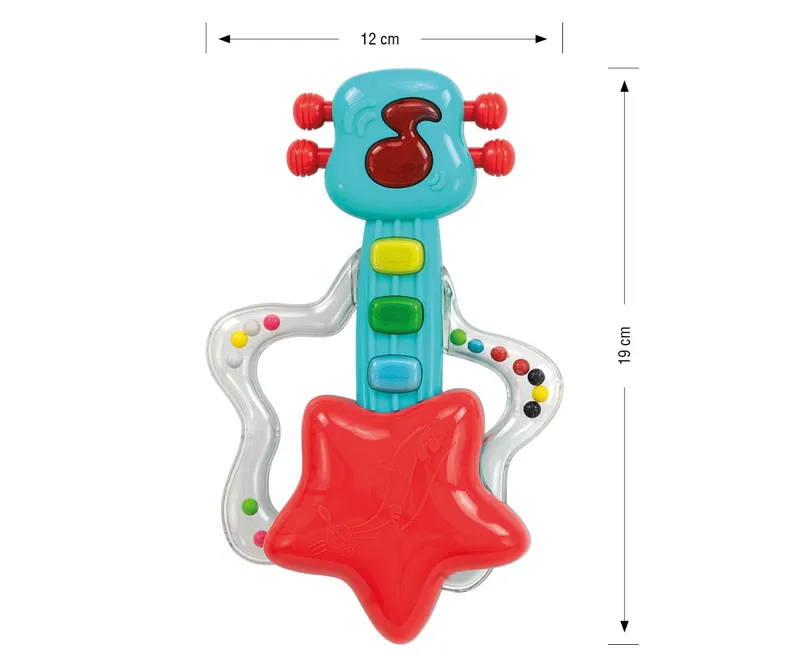 Muzyczna Grzechotka Gitara - Rock Star MILLY MALLY - 0699 RED