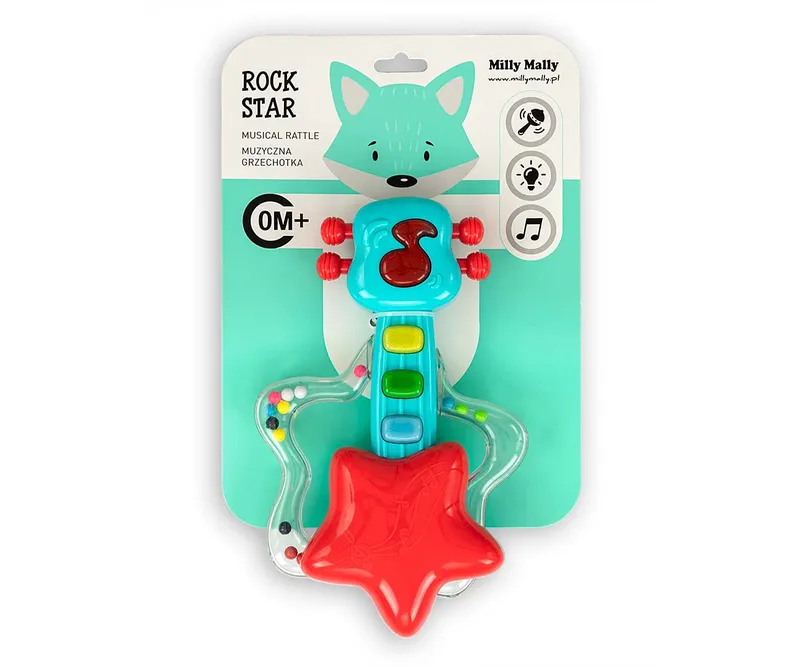 Muzyczna Grzechotka Gitara - Rock Star MILLY MALLY - 0699 RED
