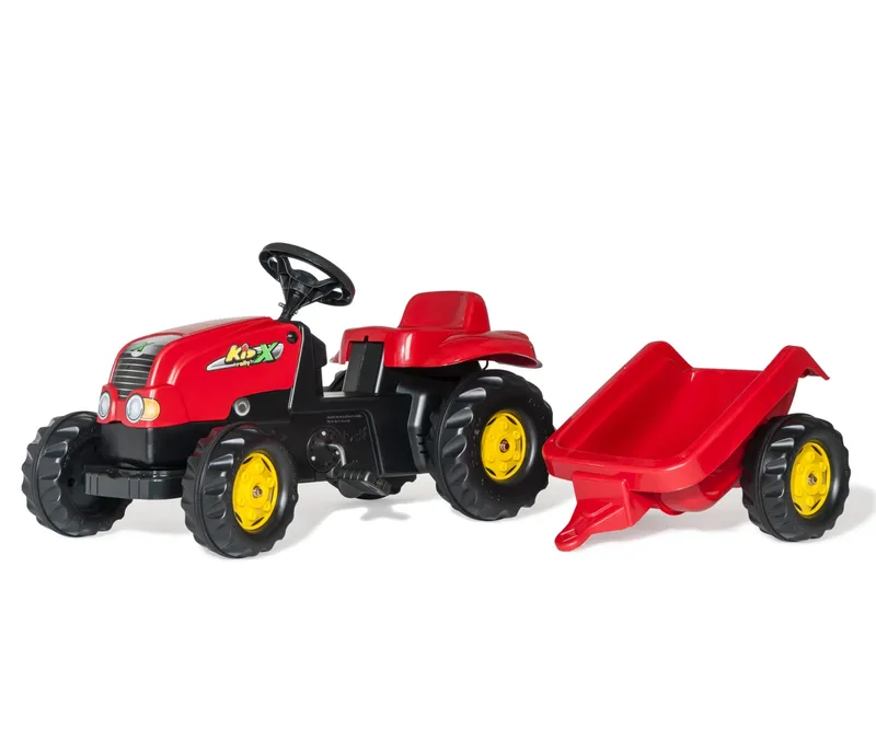 ROLLY TOYS 012121 Traktor ROLLY Kid Z Przeczepą - Czerwony