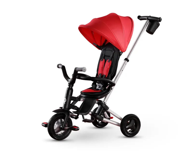 QPLAY Rowerek Trójkołowy Nova+ Rubber Red