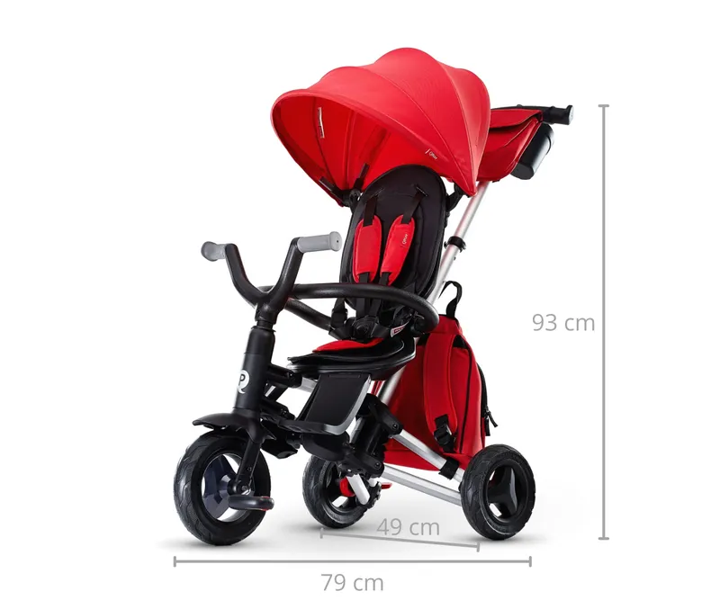 QPLAY Rowerek Trójkołowy Nova+ Rubber Red