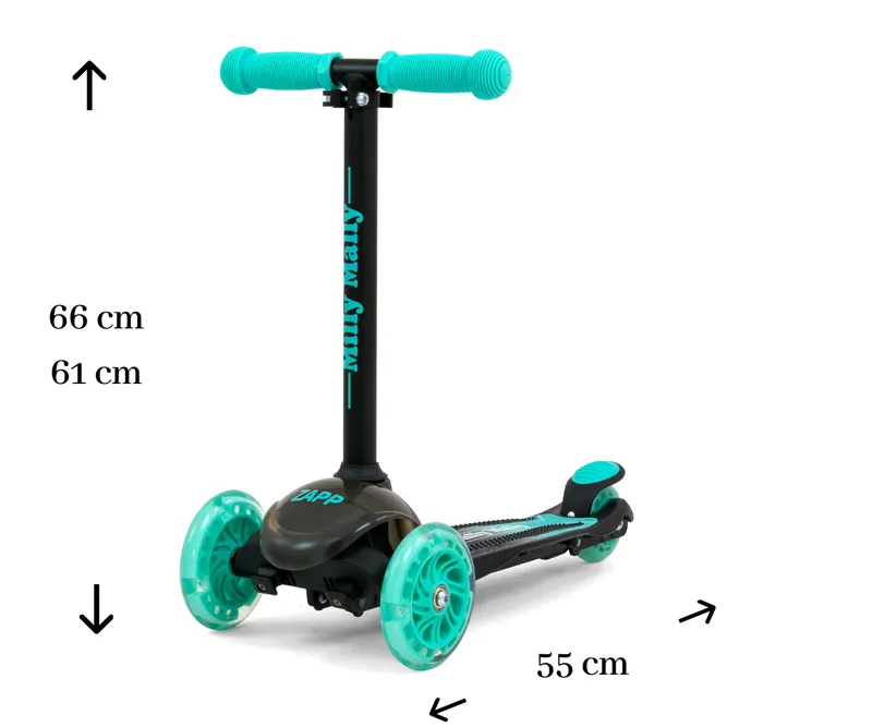 Scooter Zapp Black Mint MILLY MALLY