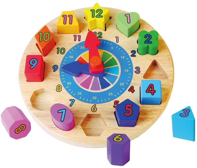 VIGA 59235VG Edukacyjny Zegar - Sorter Kształtów