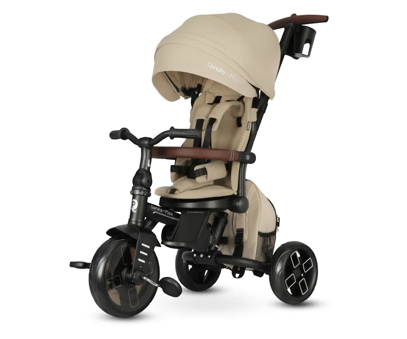 QPLAY Rowerek Trójkołowy Comfo Max Beige