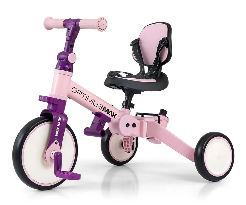MILLY MALLY Rowerek 5w1 Optimus Max Pink