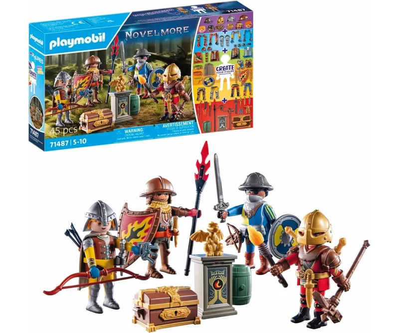 PLAYMOBIL 71487 Klocki Konstrukcyjne Rycerze Novelmore 45 Elementów