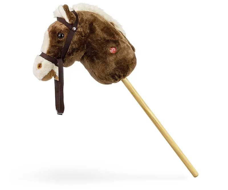 MILLY MALLY Hobby Koń Na Kiju Dark Brown