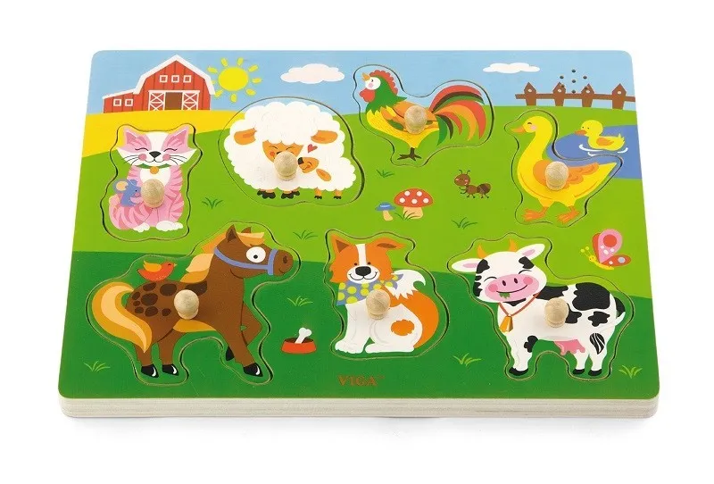 VIGA 51273 Puzzle Z Dźwiękiem - Farma
