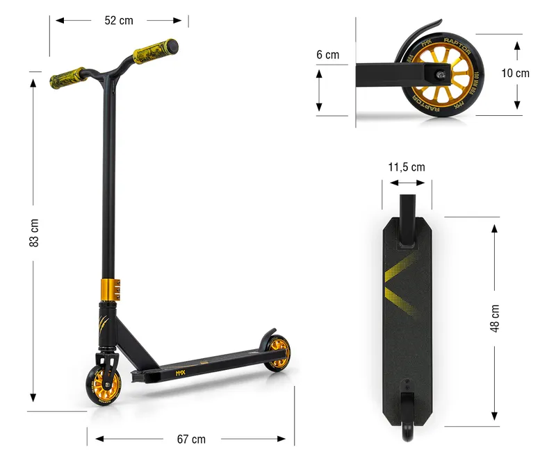 Hulajnoga Wyczynowa Raptor Gold TUM-TUM