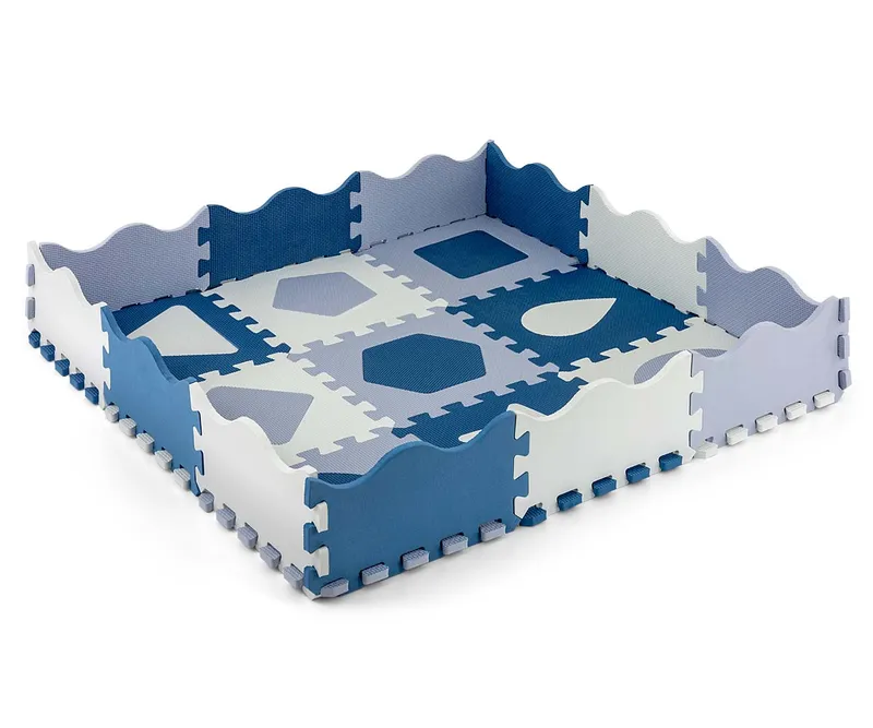 Mata Piankowa Puzzle Jolly 3x3 Shapes MILLY MALLY - Blue