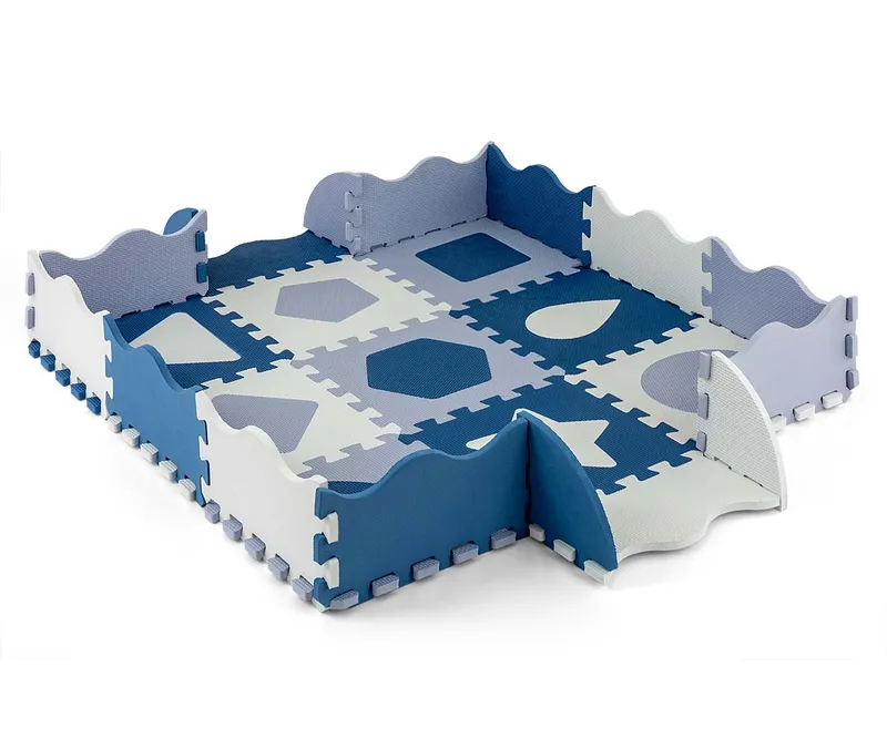 Mata Piankowa Puzzle Jolly 3x3 Shapes MILLY MALLY - Blue