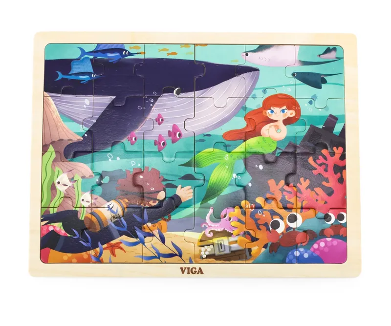 VIGA 44645 Puzzle Na Podkładce 24 Elementy - Morze