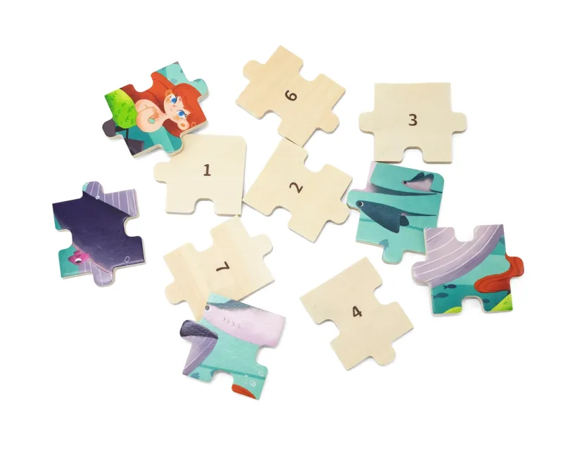 VIGA 44645 Puzzle Na Podkładce 24 Elementy - Morze