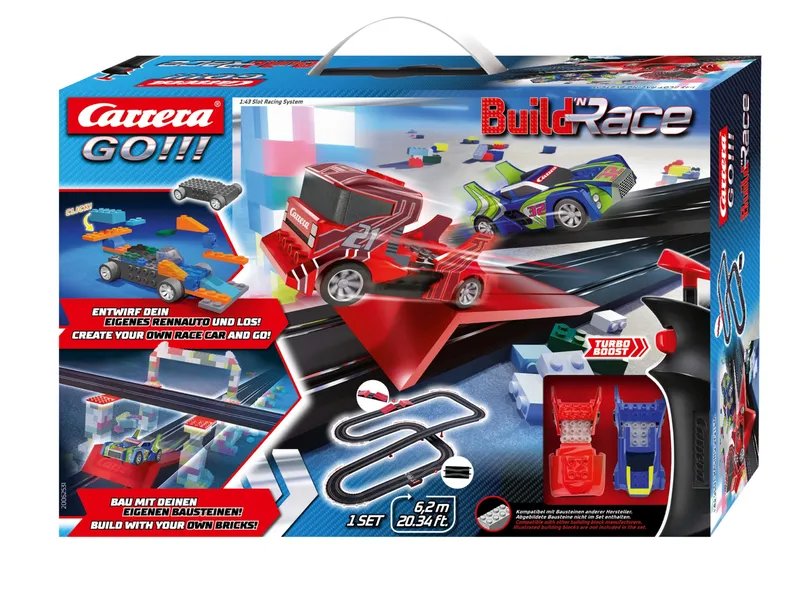 CARRERA Go 20062531 Build'n Race - Racing Set 6,2m
