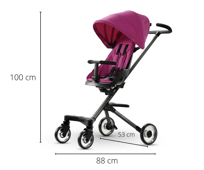 QPLAY Easy Wózek Dziecięcy 3w1 Pink