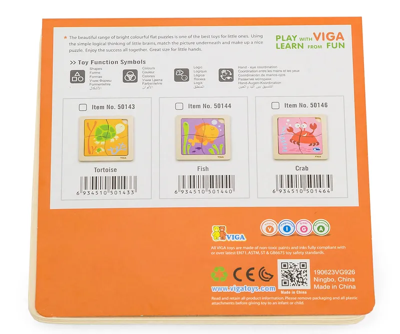 VIGA 50146 Puzzle Na Podkładce - Krab