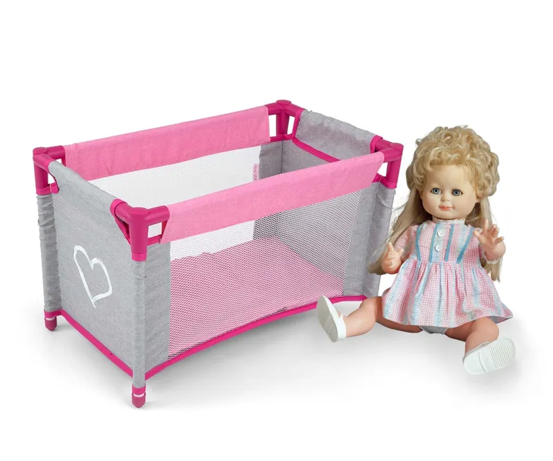 MILLY MALLY Łóżeczko Dla Lalek Lisa Prestige Pink