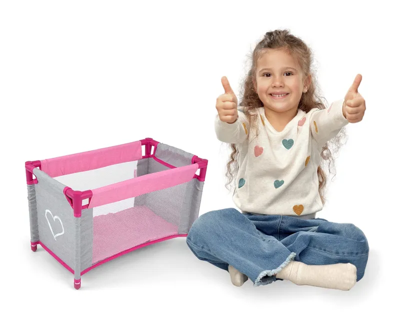 MILLY MALLY Łóżeczko Dla Lalek Lisa Prestige Pink