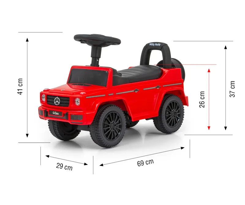 Pojazd MERCEDES G350D Red S MILLY MALLY
