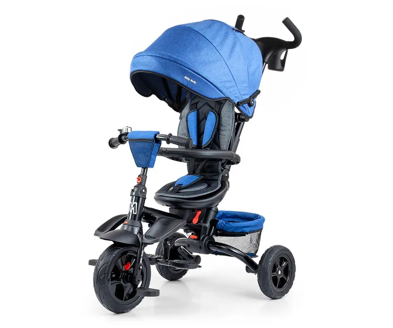 Rowerek Trójkołowy Stanley Rubber Navy-Black MILLY MALLY