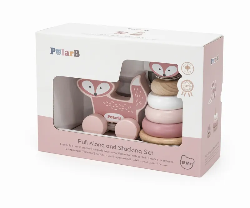 VIGA 44228 PolarB Zestaw Do Ciągnięcia I Piramidka- Lis
