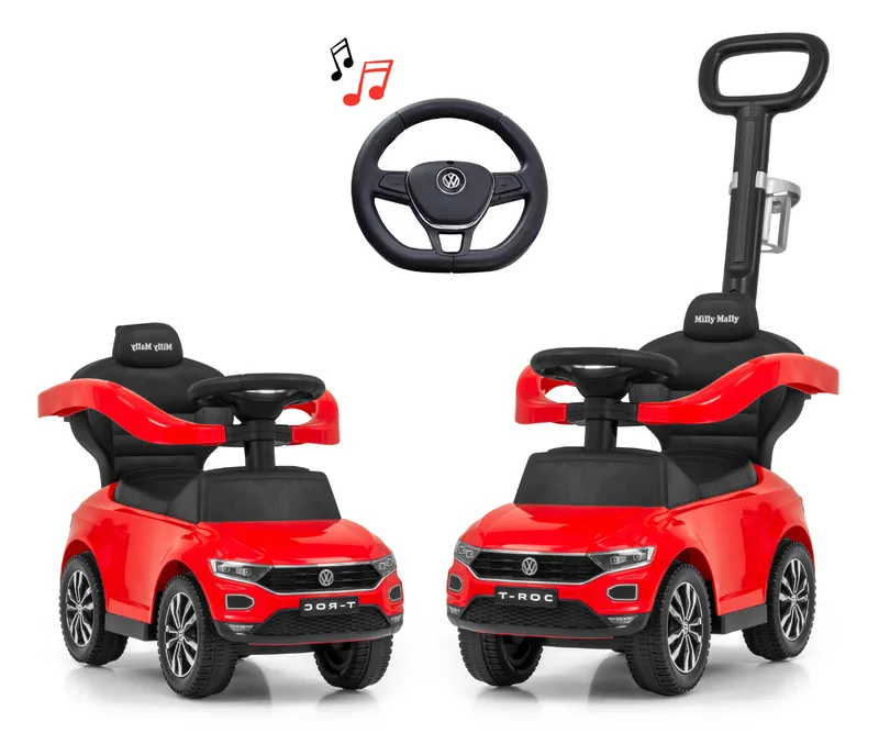 Pojazd Z Rączką VOLKSWAGEN T-ROC Red MILLY MALLY